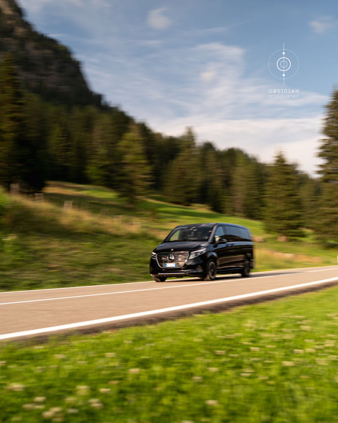 Obsidian Private Driver nelle Dolomiti