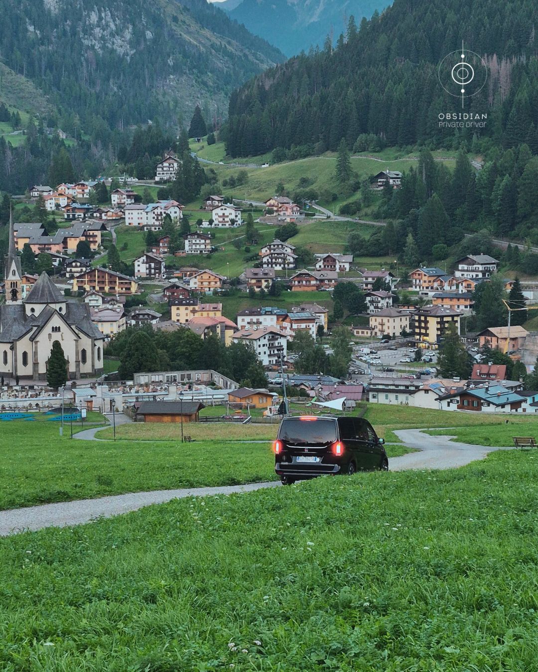 Obsidian Private Driver nelle Dolomiti